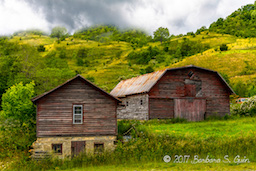 Barns on a Hill